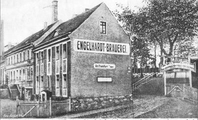 Engelhard Brauerei Auffahrt zum Garten u Saal große Müllroser Straße