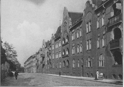 Gurschestraße heute am Kleistpark um 1910