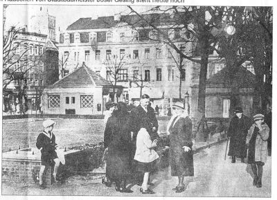 Wilhelmsplatz Ecke Logenstraße um 1930